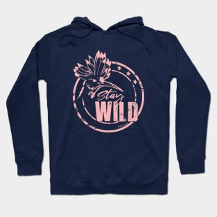 Wild pink hoopoe Hoodie